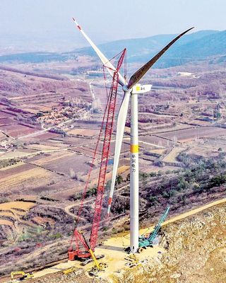 棗陽風電項目施工正酣 綠色能源發展加速推進